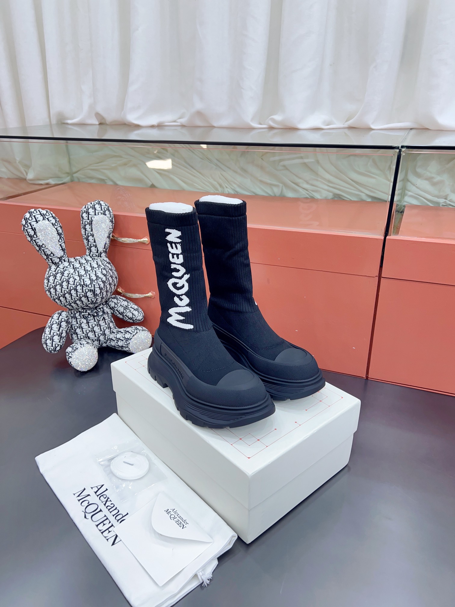 Alexander MCqueen SS New knited socking boots (unisex model)-Luxeon