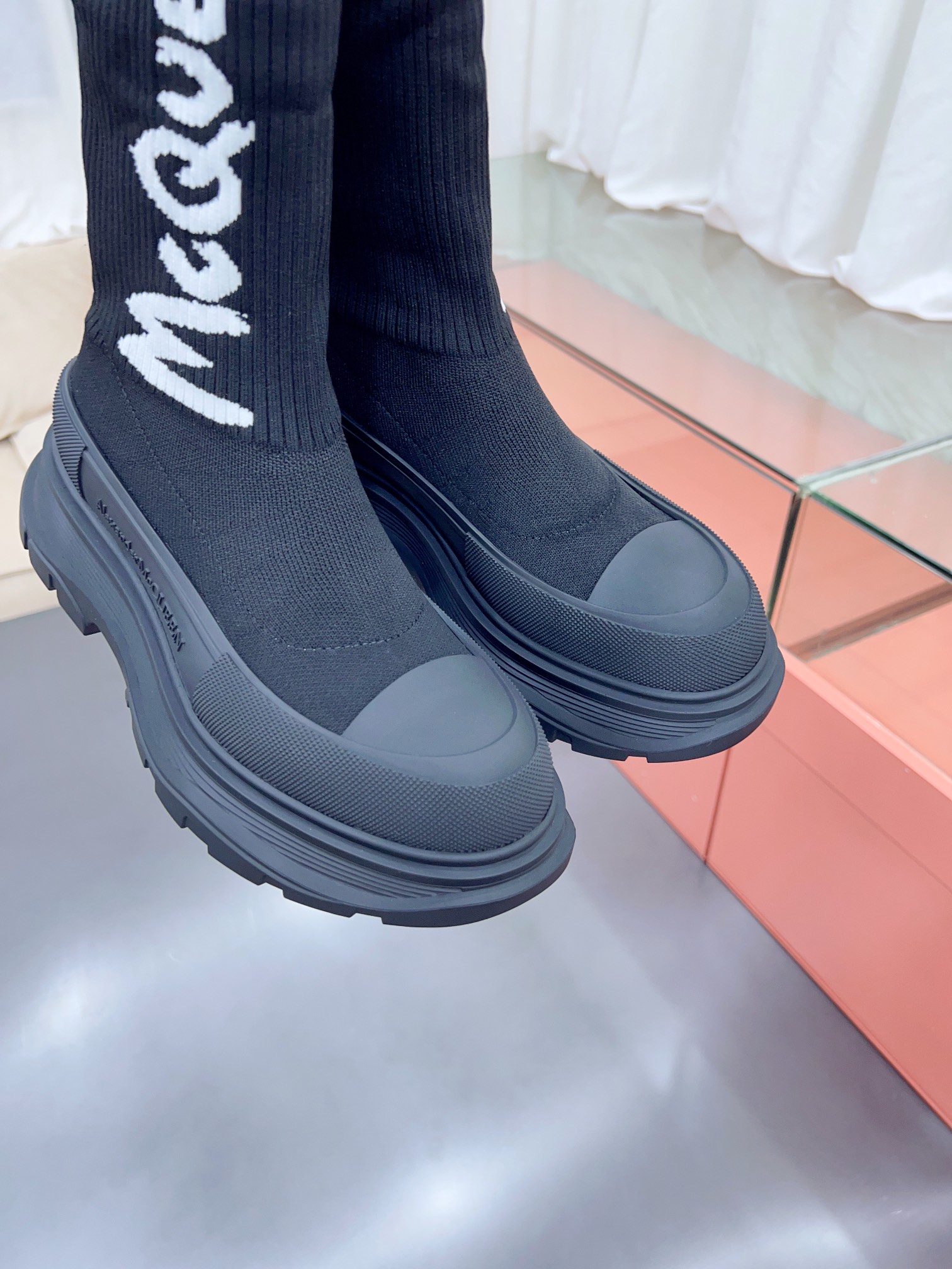 Alexander MCqueen SS New knited socking boots (unisex model)-Luxeon