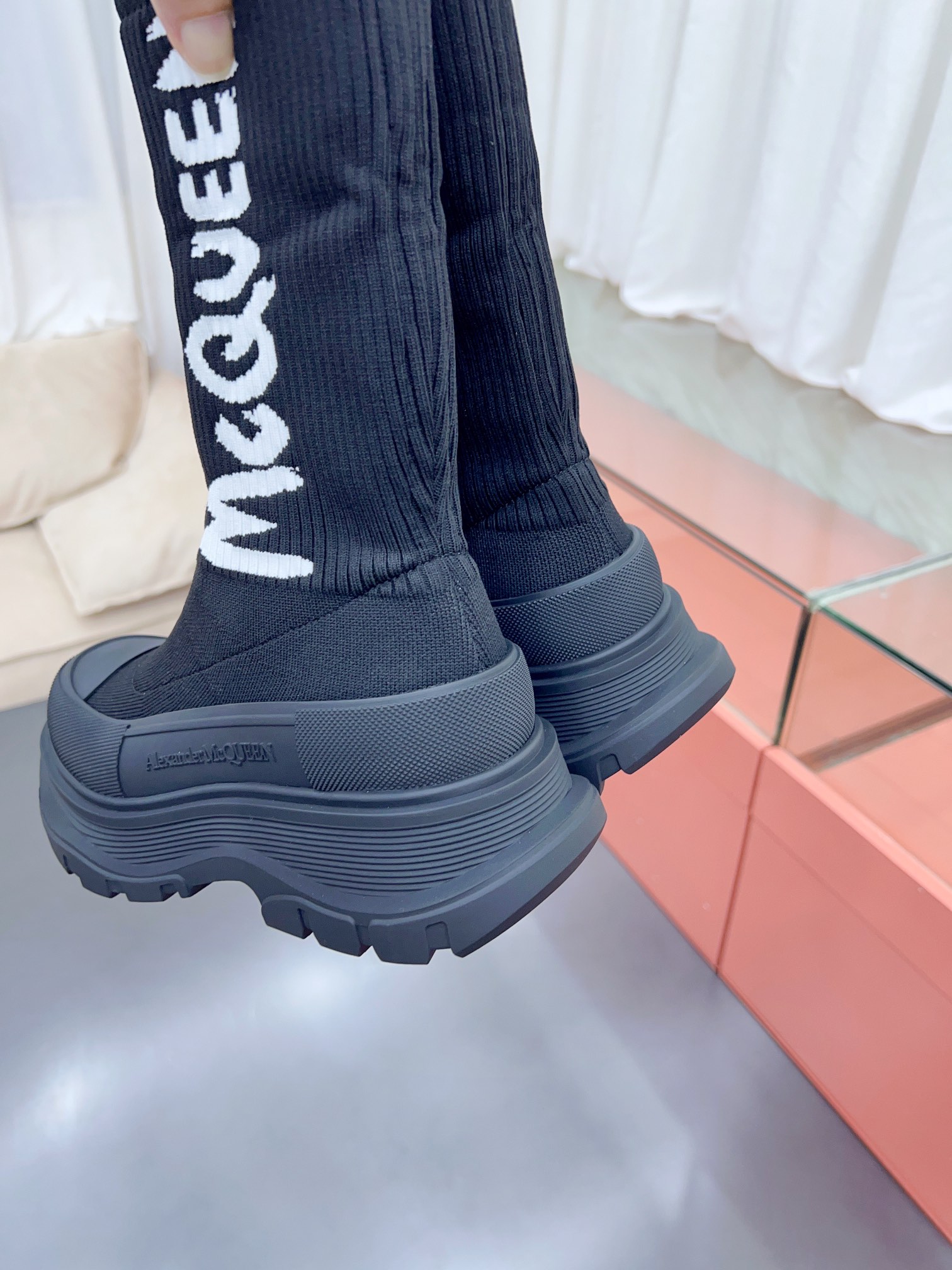 Alexander MCqueen SS New knited socking boots (unisex model)-Luxeon