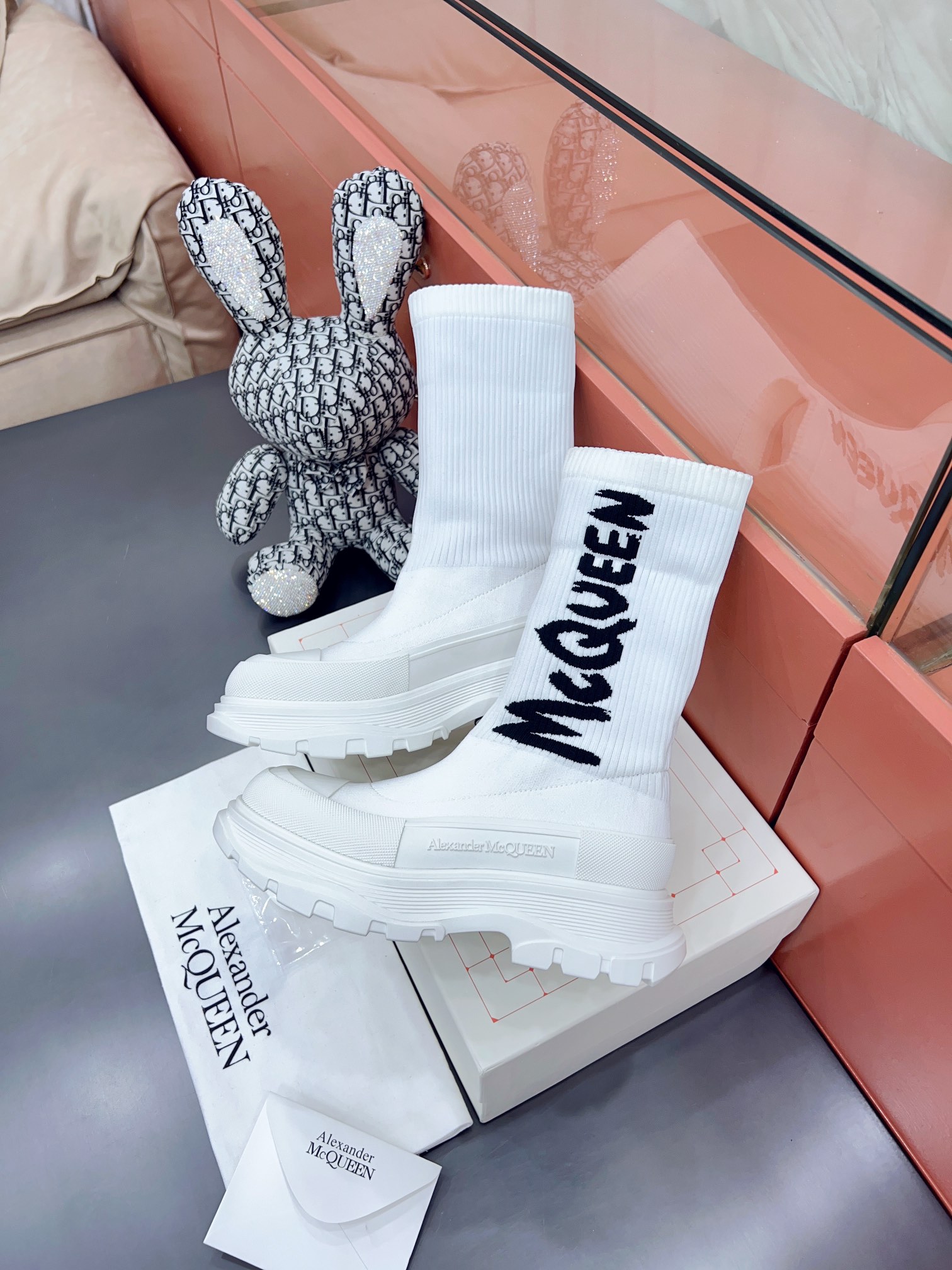 Alexander MCqueen SS New knited socking boots (unisex model)-Luxeon