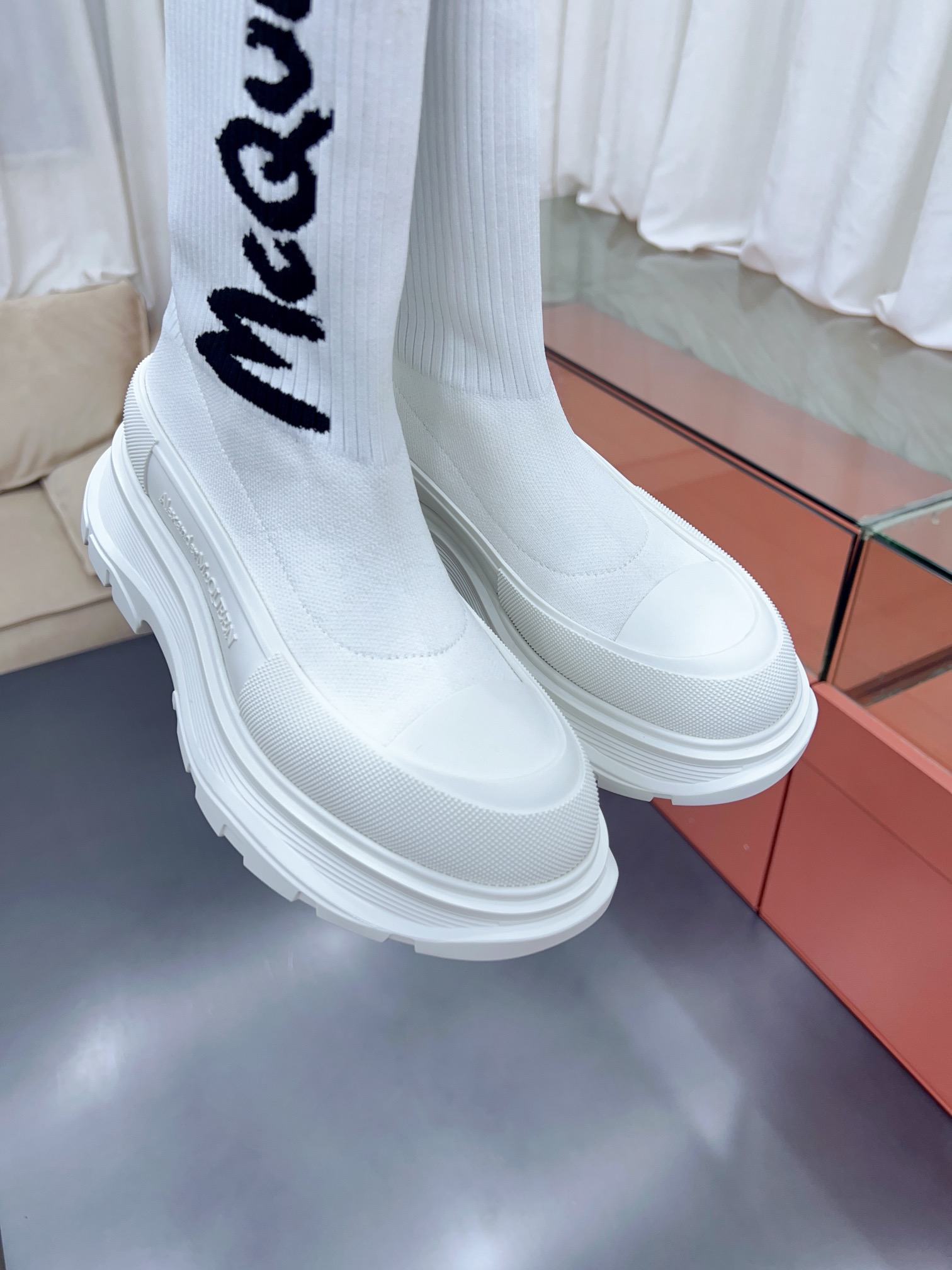Alexander MCqueen SS New knited socking boots (unisex model)-Luxeon