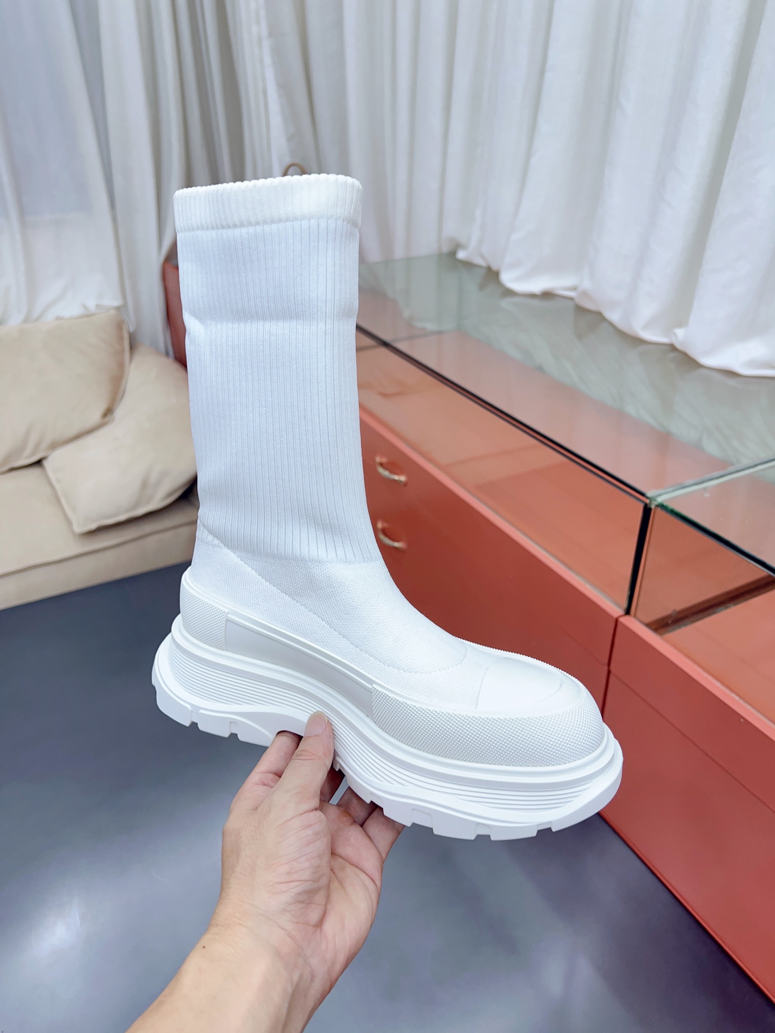 Alexander MCqueen SS New knited socking boots (unisex model)-Luxeon