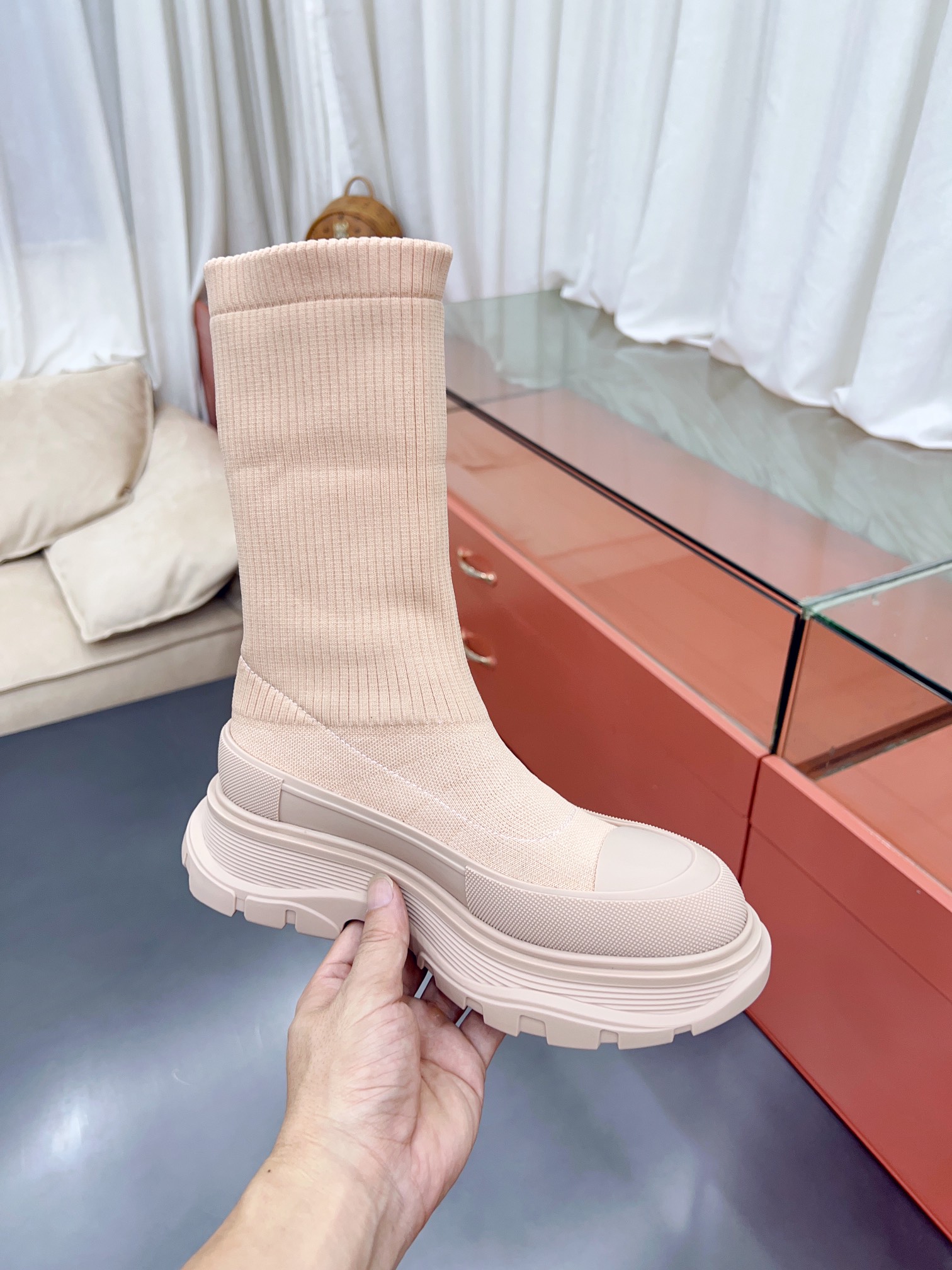 Alexander MCqueen SS New knited socking boots (unisex model)-Luxeon