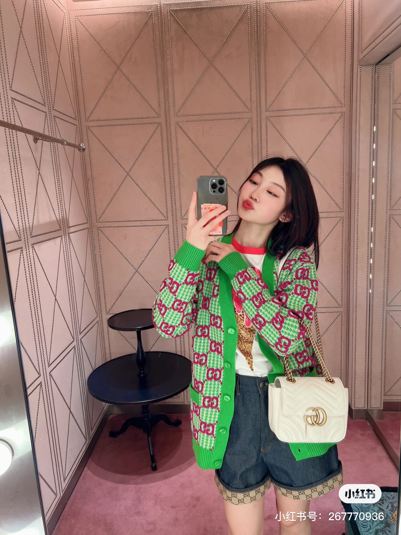 G style Marmont Series Golden Logo Square Chain Bags-Luxeon