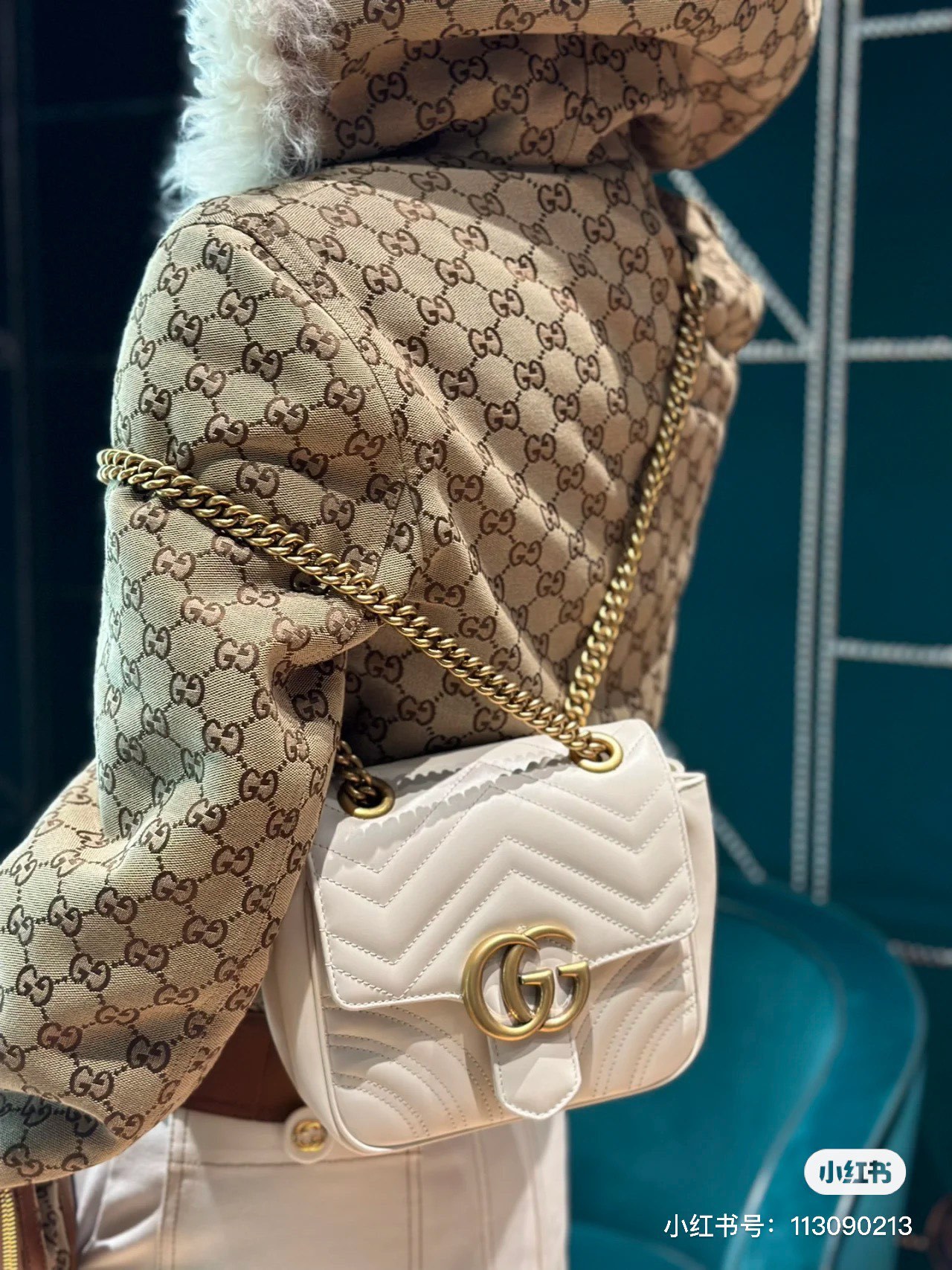 G style Marmont Series Golden Logo Square Chain Bags-Luxeon