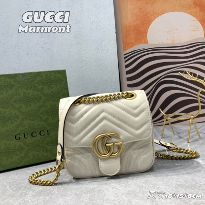 G style Marmont Series Golden Logo Square Chain Bags-Luxeon