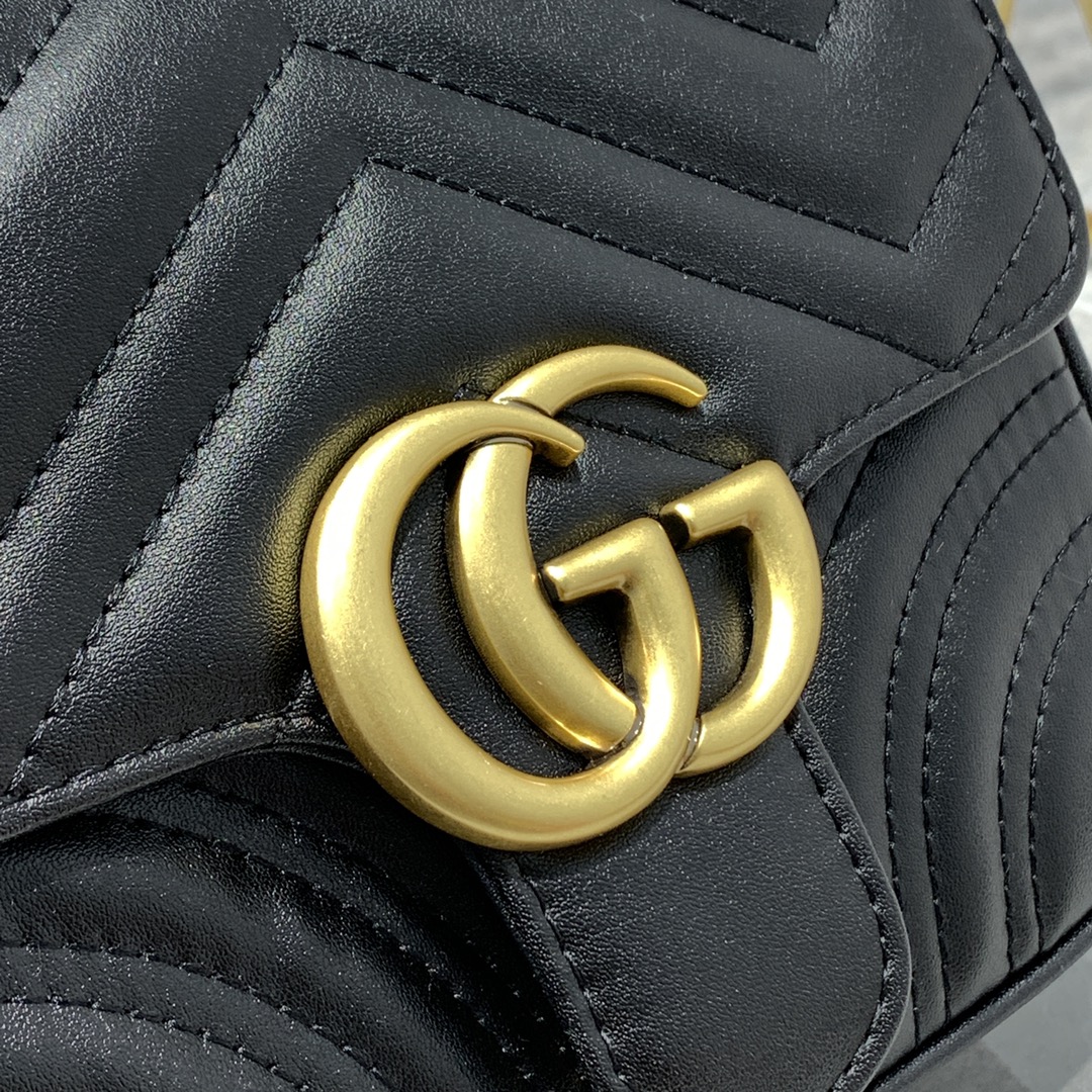 G style Marmont Series Golden Logo Square Chain Bags-Luxeon