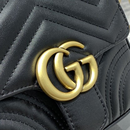 G style Marmont Series Golden Logo Square Chain Bags-Luxeon