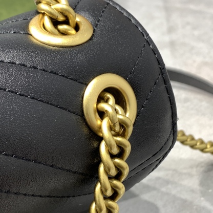 G style Marmont Series Golden Logo Square Chain Bags-Luxeon