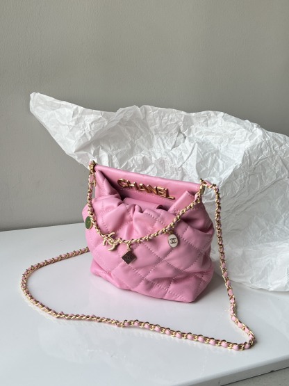 C style Summer mini Soft Leather Cross Body Chain Bags-Luxeon