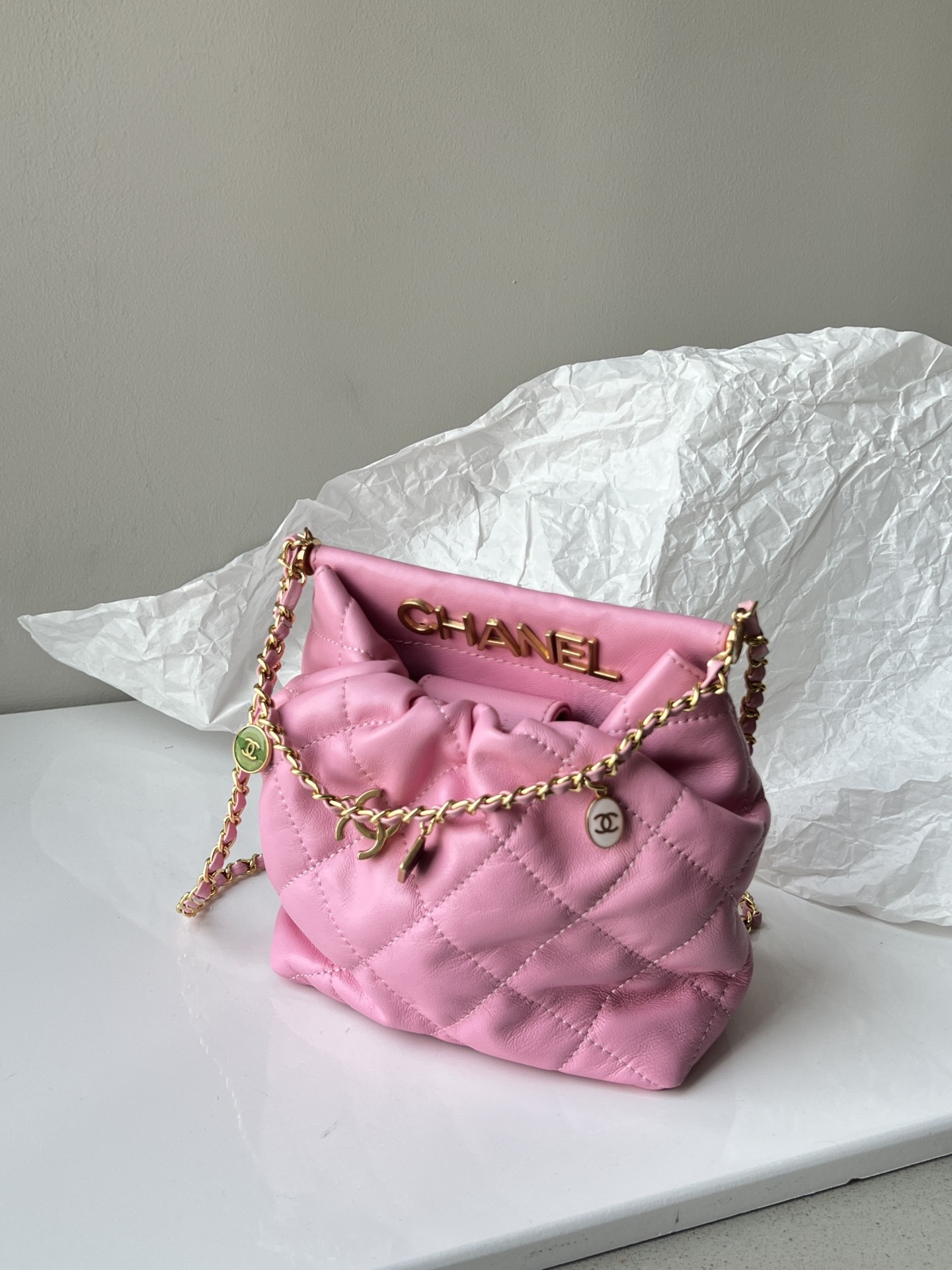 C style Summer mini Soft Leather Cross Body Chain Bags-Luxeon