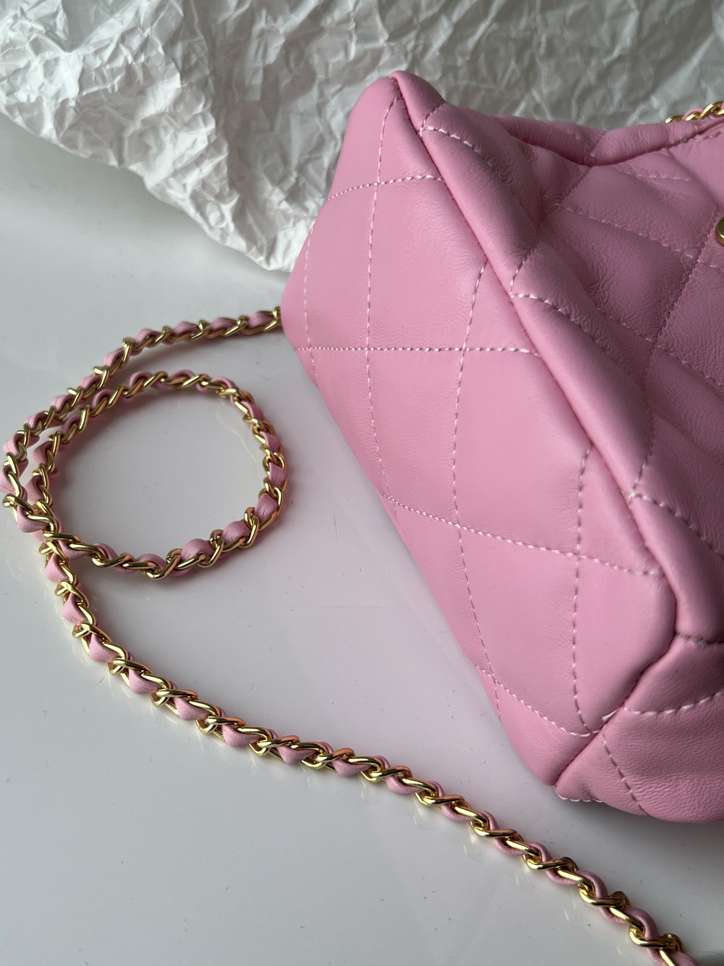 C style Summer mini Soft Leather Cross Body Chain Bags-Luxeon