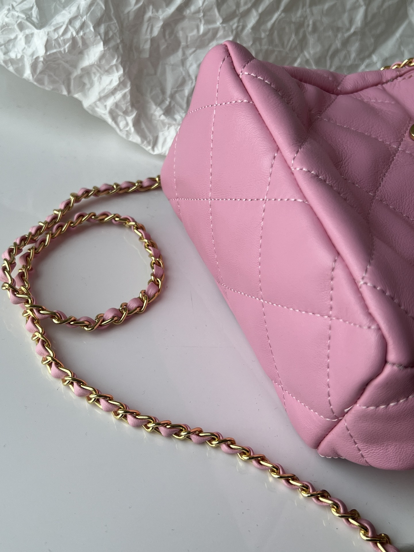 C style Summer mini Soft Leather Cross Body Chain Bags-Luxeon