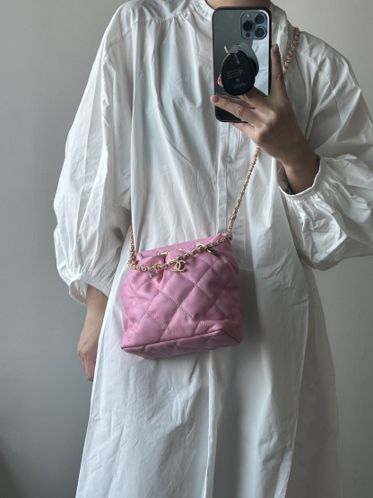 C style Summer mini Soft Leather Cross Body Chain Bags-Luxeon