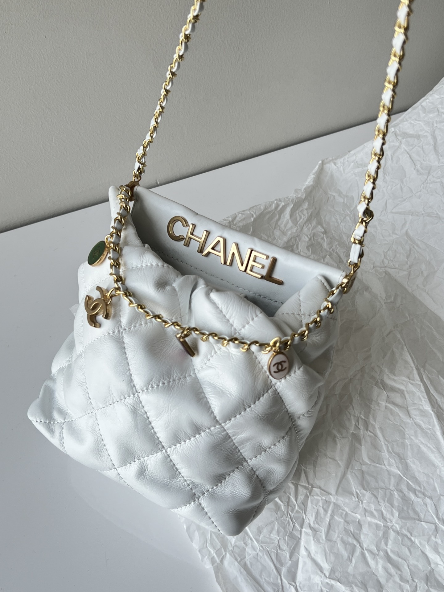 C style Summer mini Soft Leather Cross Body Chain Bags-Luxeon