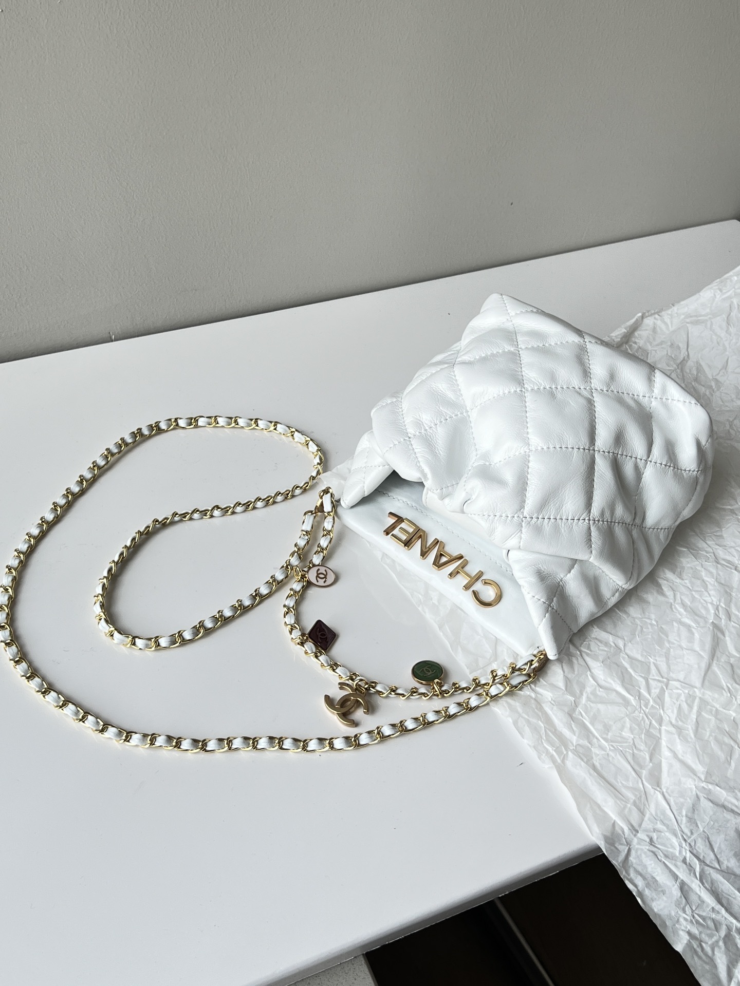 C style Summer mini Soft Leather Cross Body Chain Bags-Luxeon