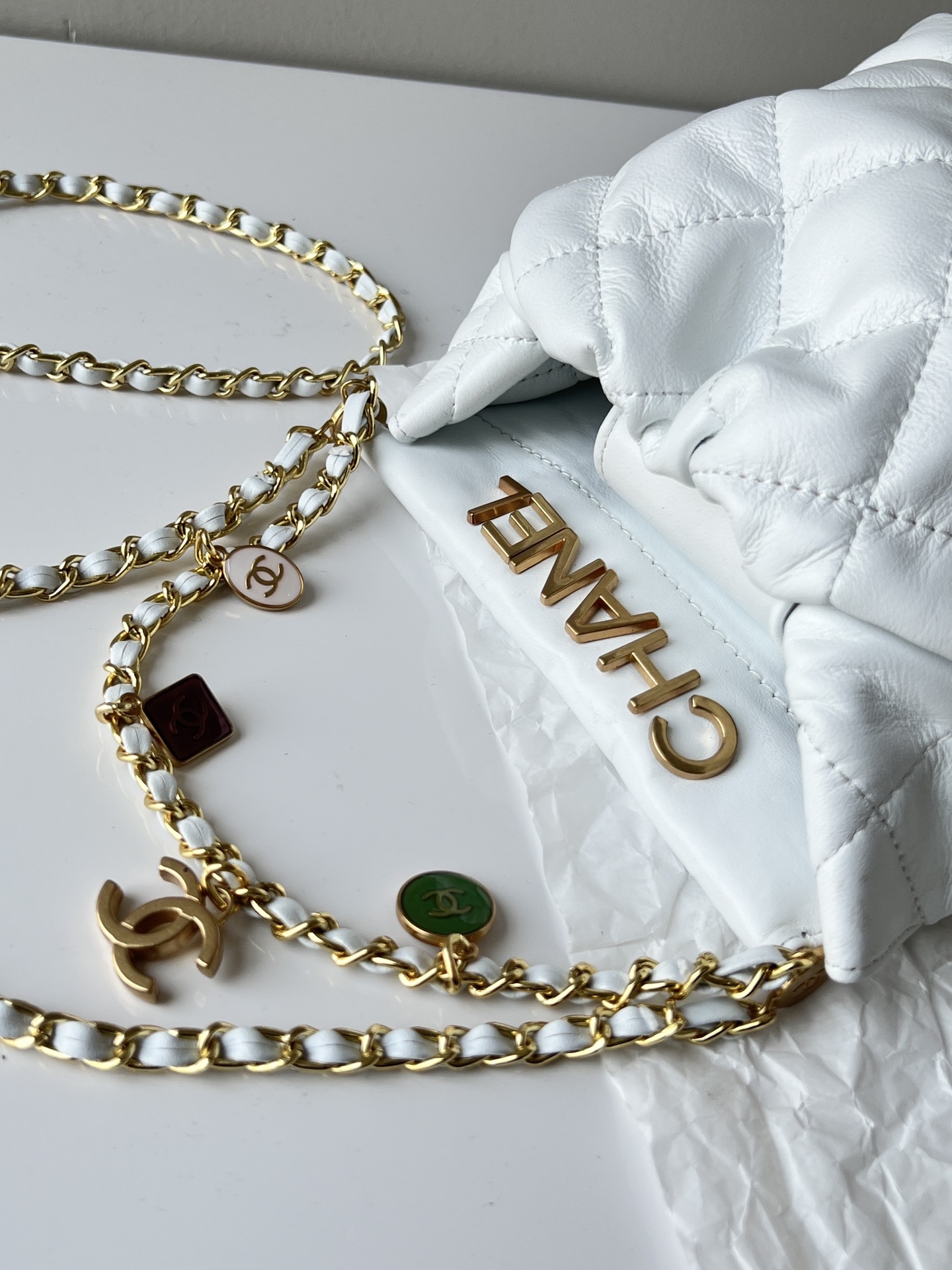 C style Summer mini Soft Leather Cross Body Chain Bags-Luxeon