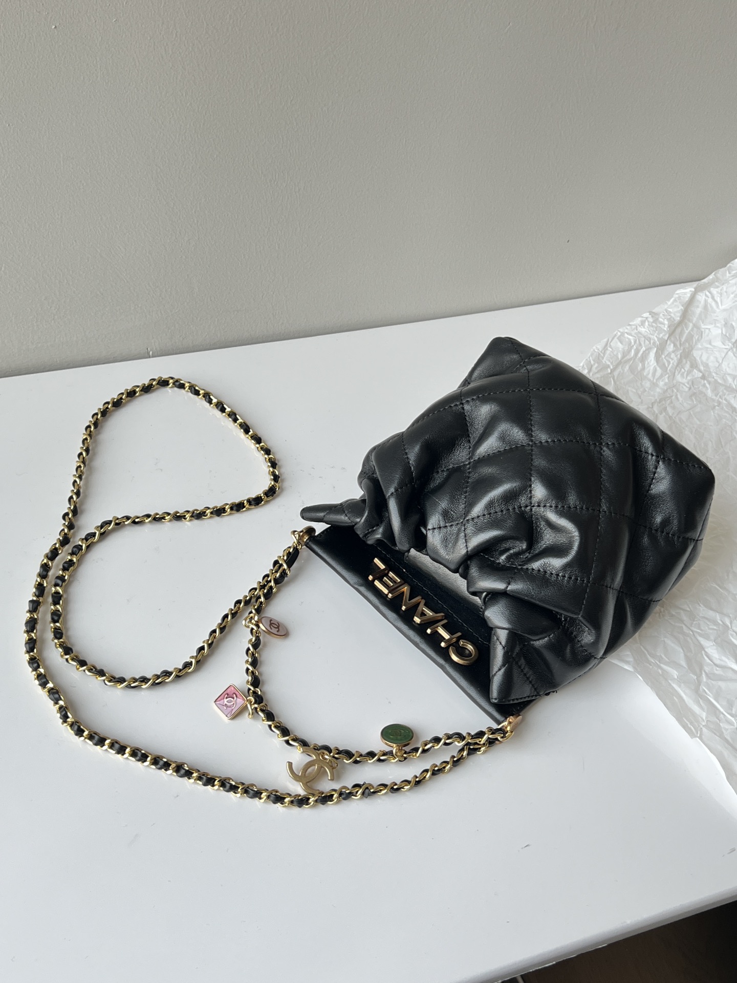 C style Summer mini Soft Leather Cross Body Chain Bags-Luxeon