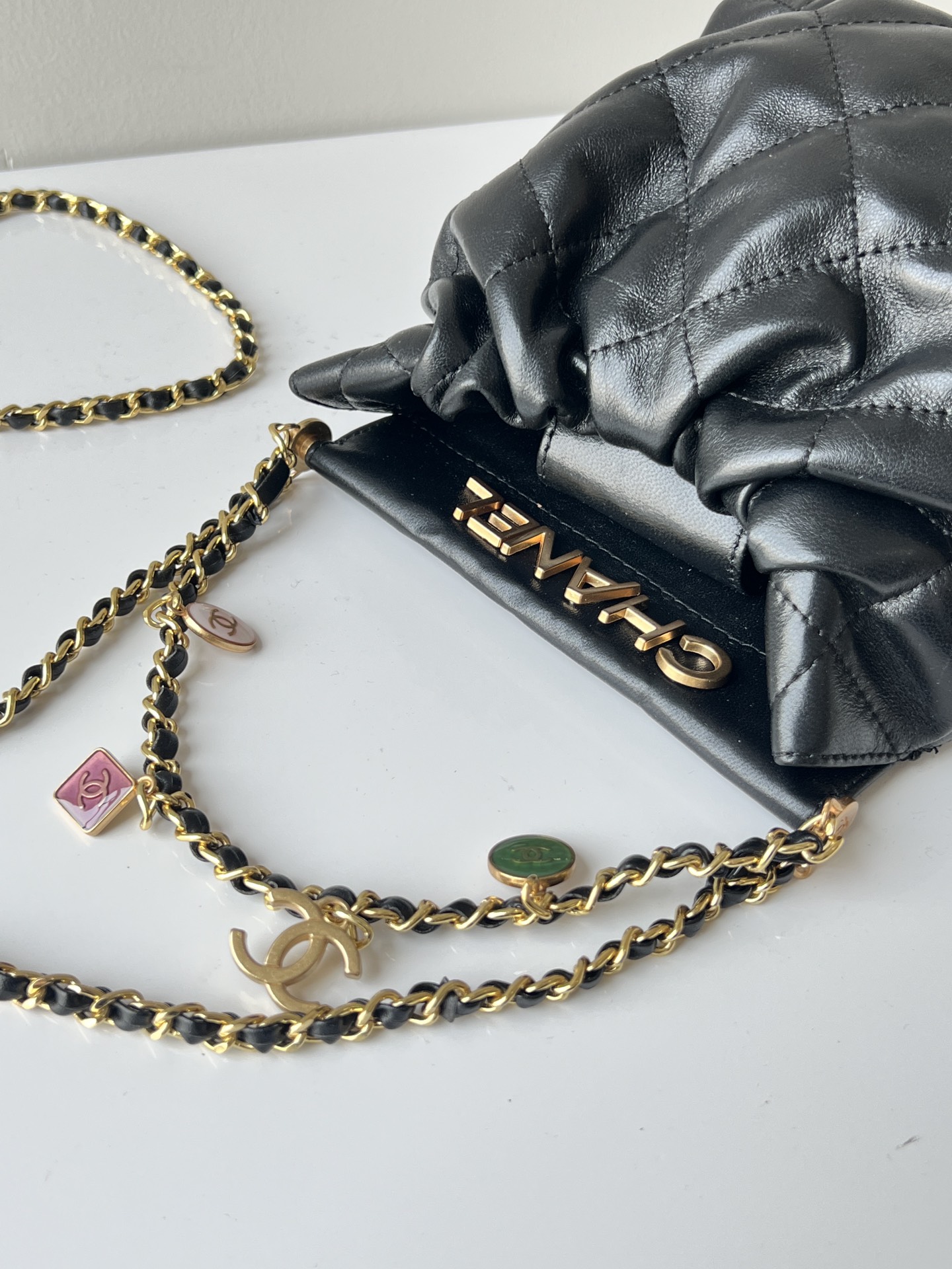 C style Summer mini Soft Leather Cross Body Chain Bags-Luxeon