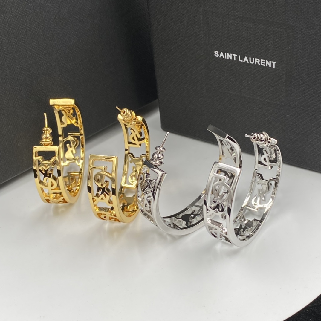 Saint Laurent new fashion earrings-Luxeon