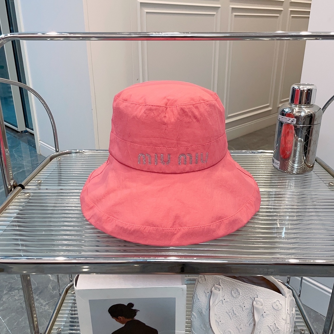 Miu Miu fashion sun protection fisherman hats-Luxeon