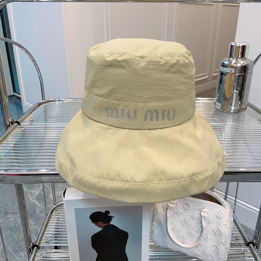 Miu Miu fashion sun protection fisherman hats-Luxeon