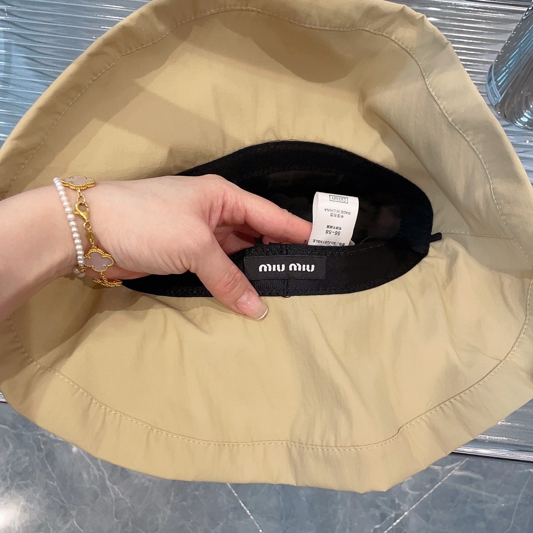 Miu Miu fashion sun protection fisherman hats-Luxeon