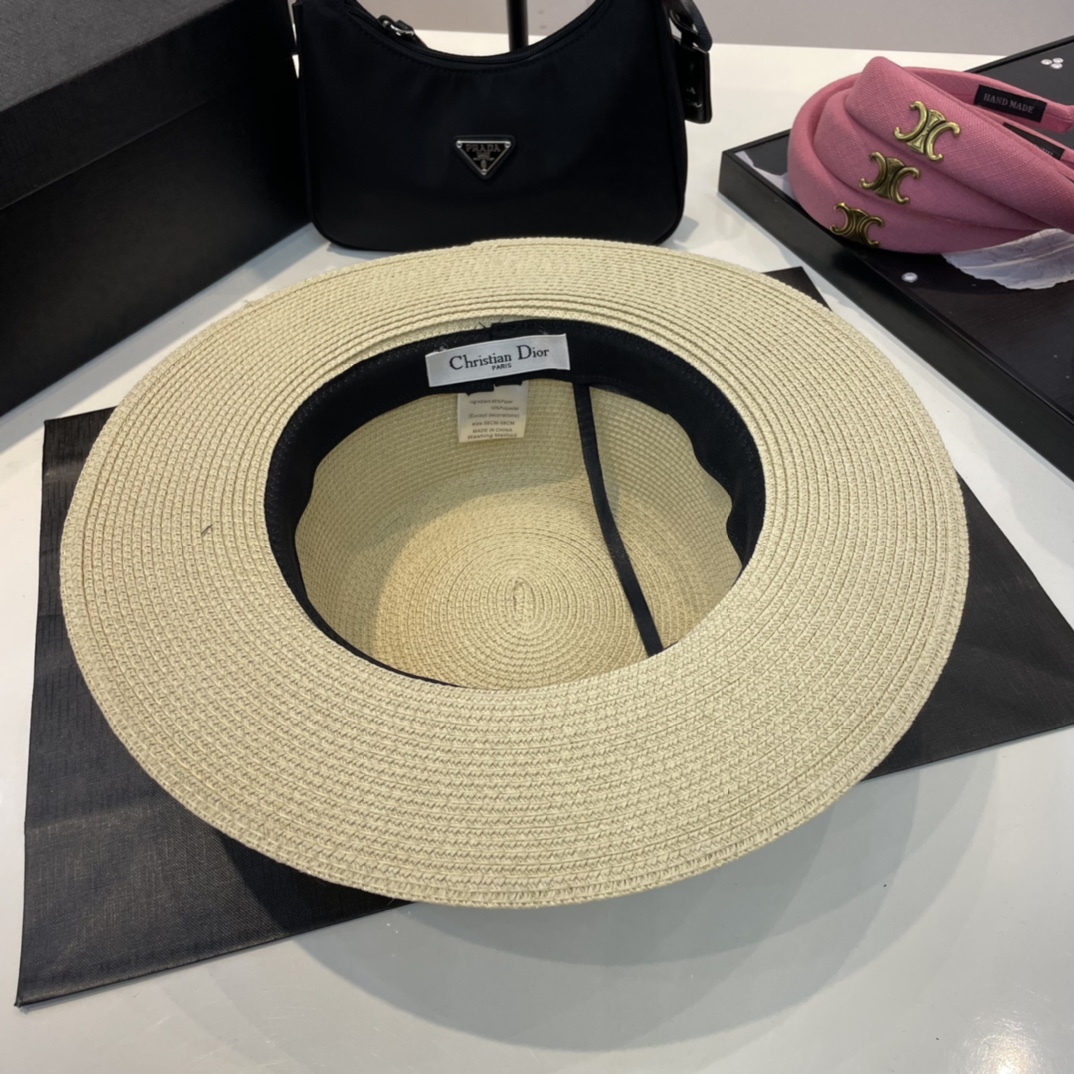 D style simple fashion straw hats-Luxeon