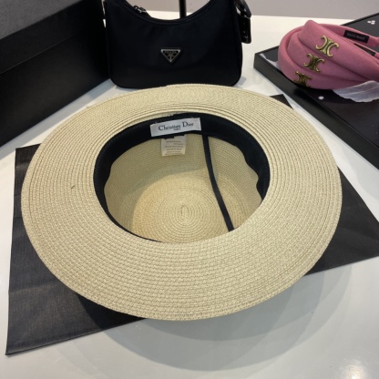 D style simple fashion straw hats-Luxeon