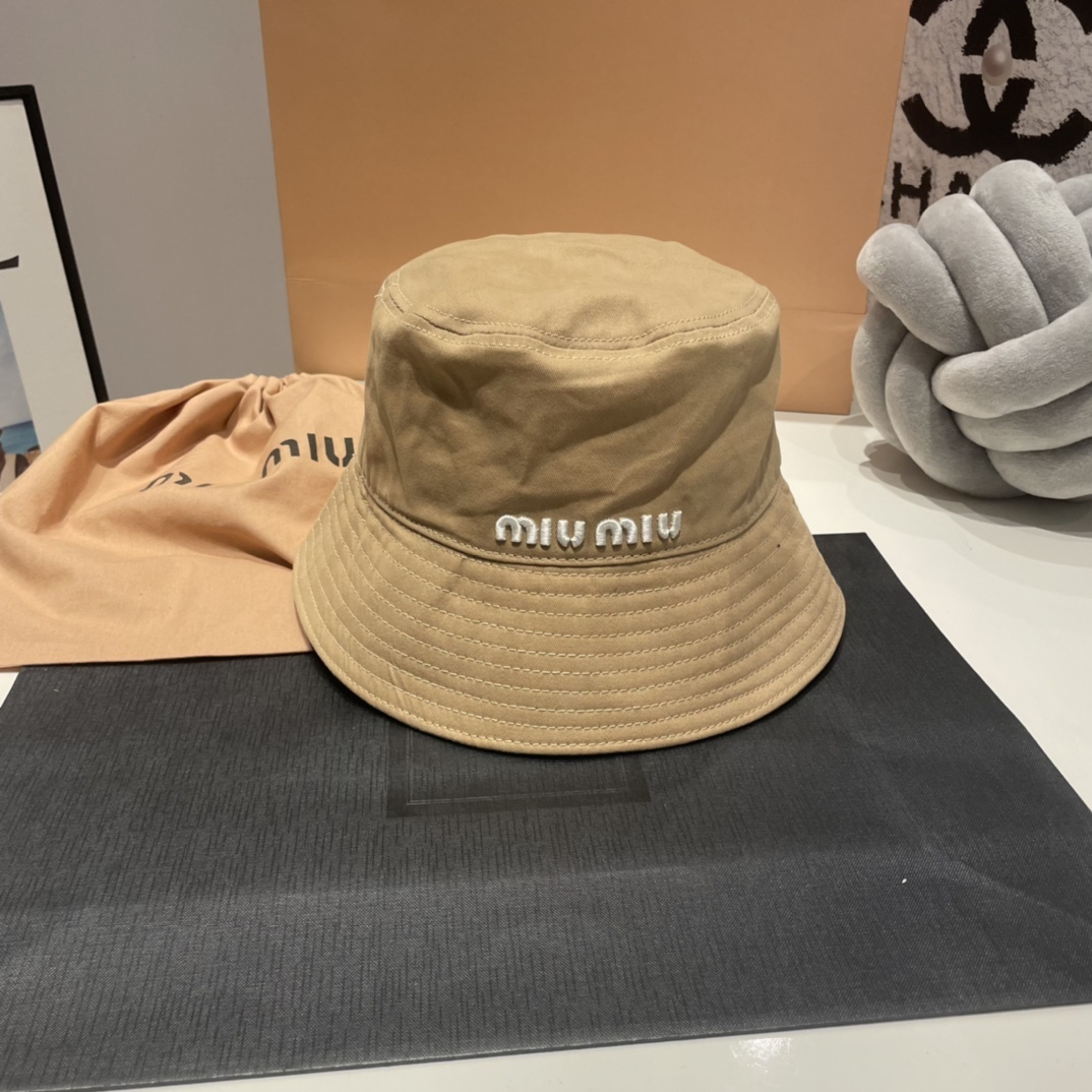 Miu Miu fashion simple fisherman hats-Luxeon