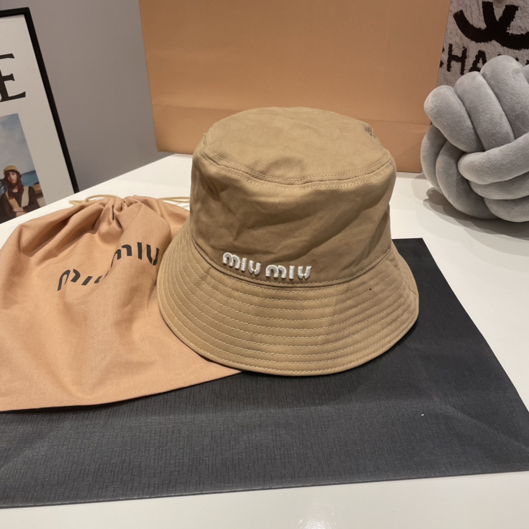 Miu Miu fashion simple fisherman hats-Luxeon