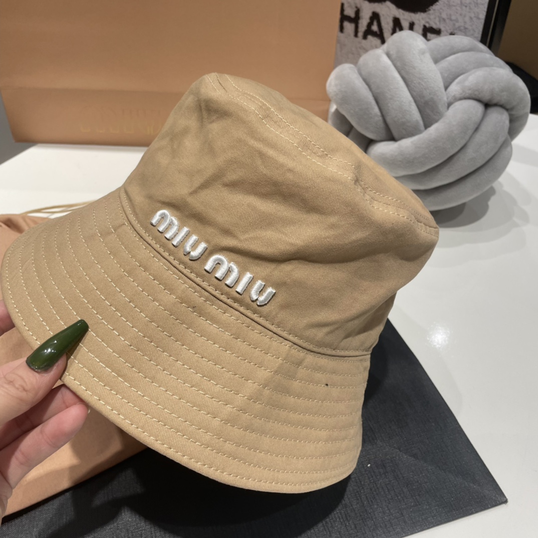 Miu Miu fashion simple fisherman hats-Luxeon