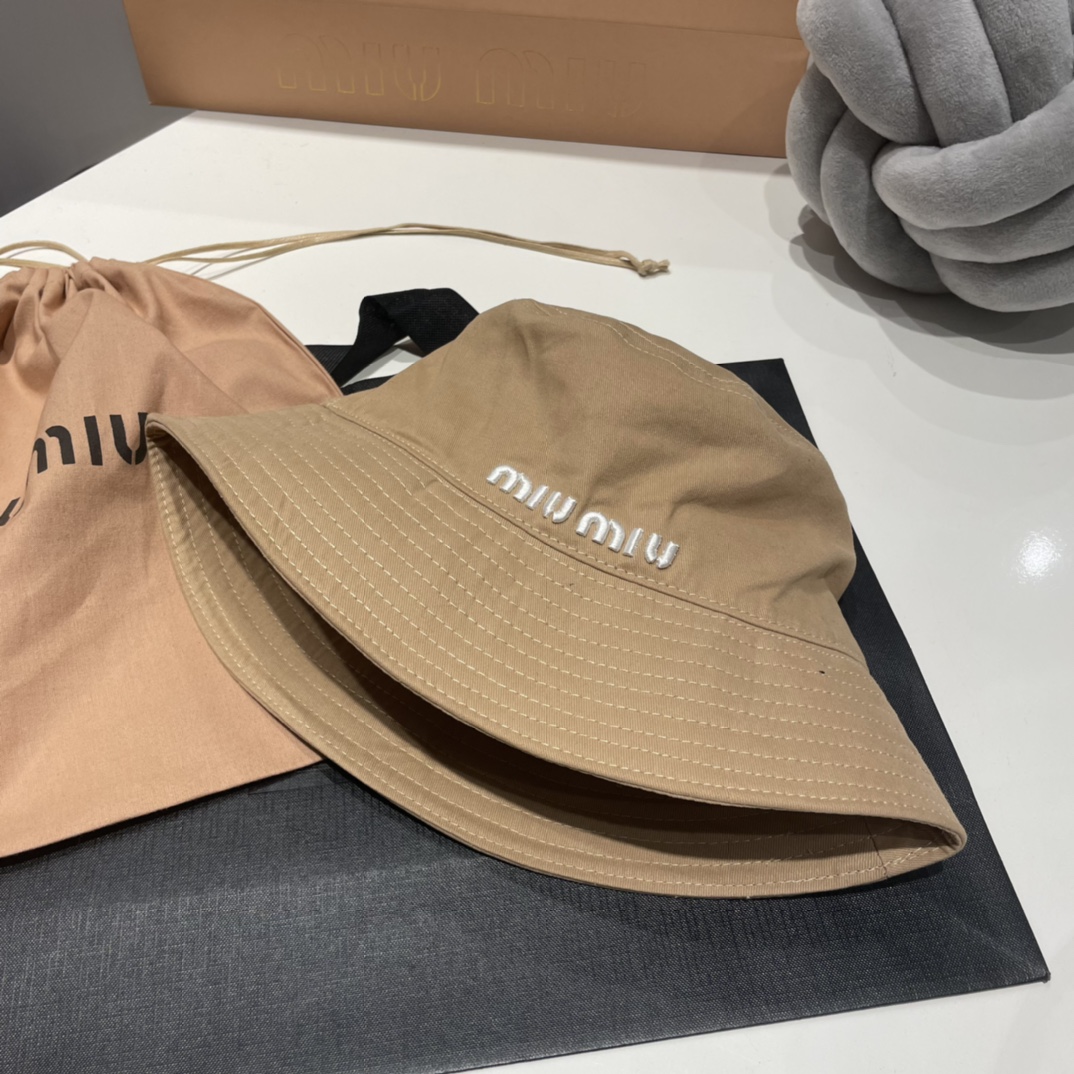 Miu Miu fashion simple fisherman hats-Luxeon
