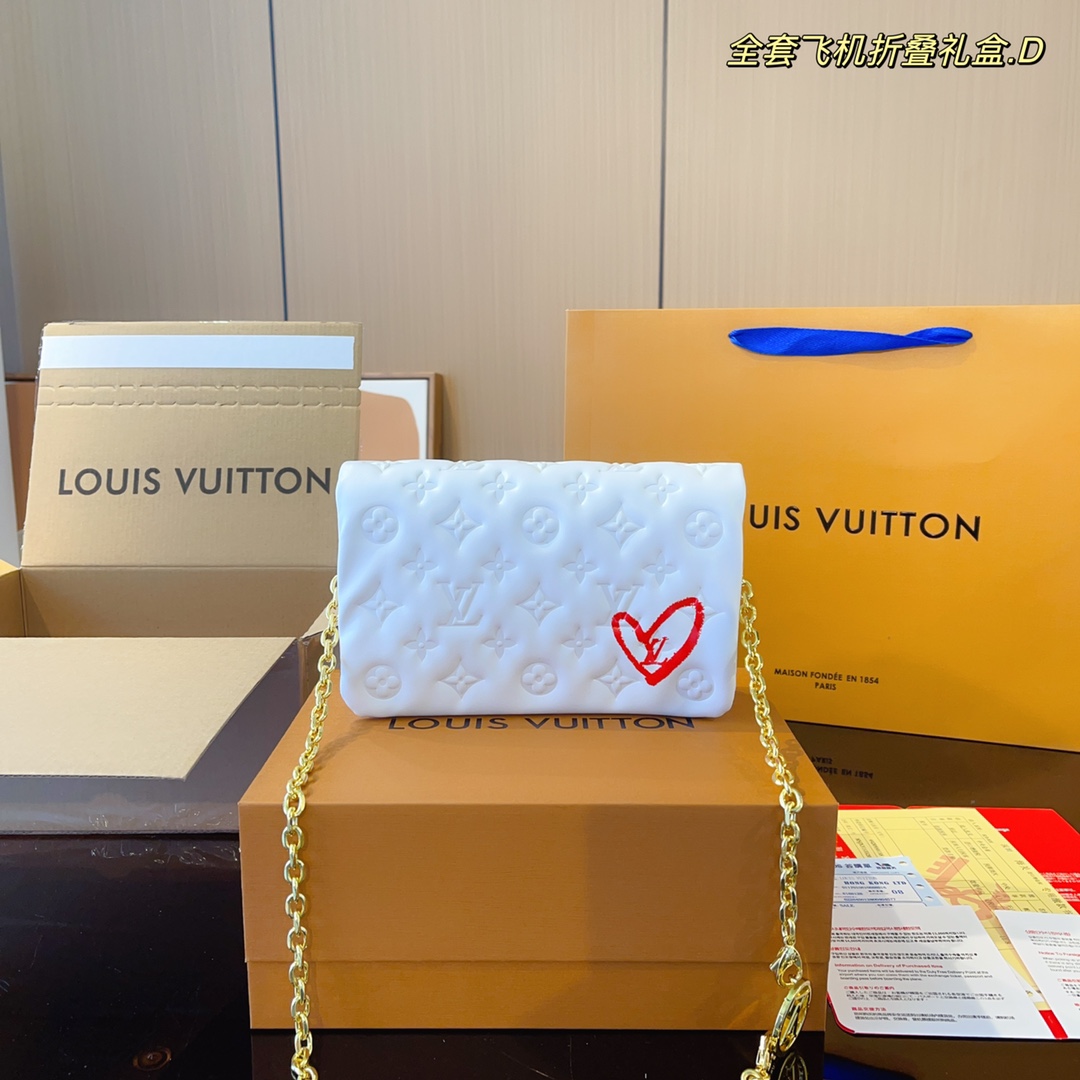 L style louis vuitton new embossed clutch bag-Luxeon