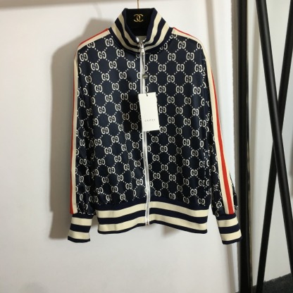 G style suit long-sleeved zipper jacket + elastic waist casual pants-Luxeon