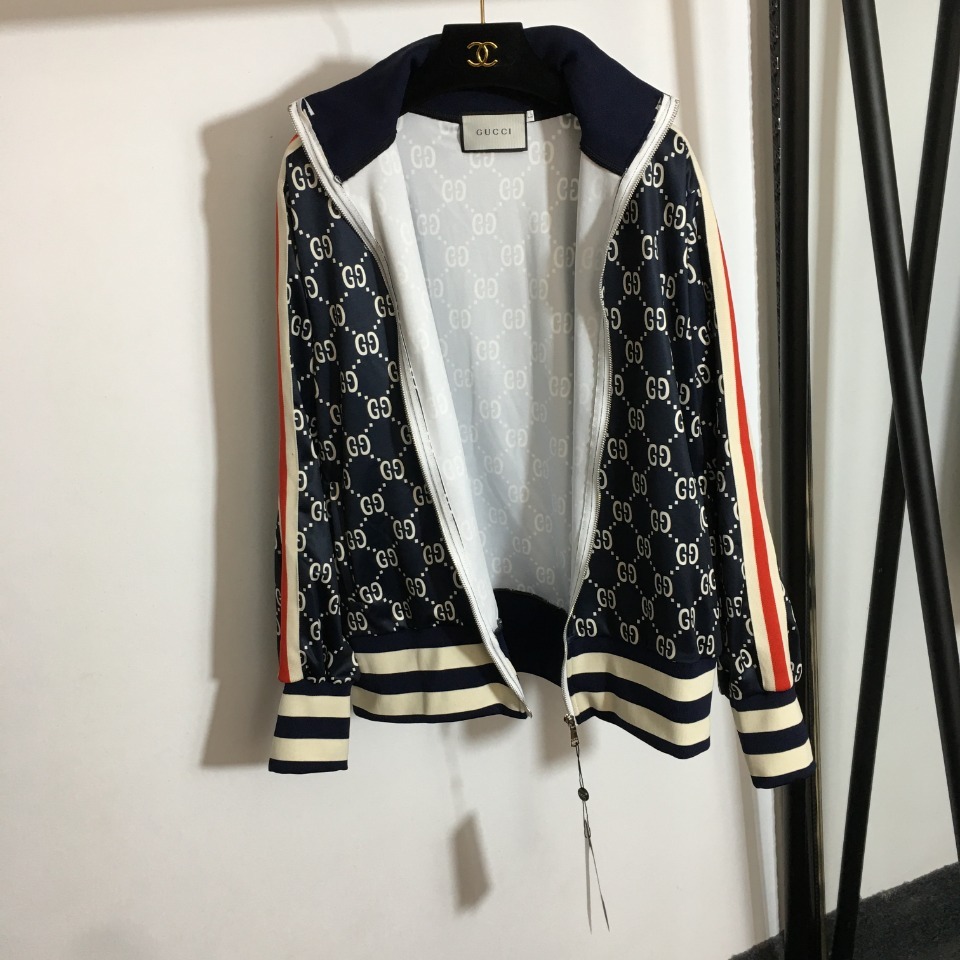 G style suit long-sleeved zipper jacket + elastic waist casual pants-Luxeon