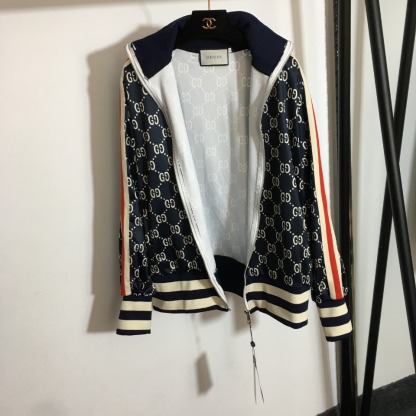 G style suit long-sleeved zipper jacket + elastic waist casual pants-Luxeon