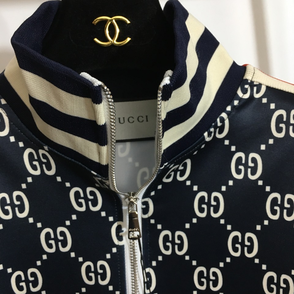 G style suit long-sleeved zipper jacket + elastic waist casual pants-Luxeon