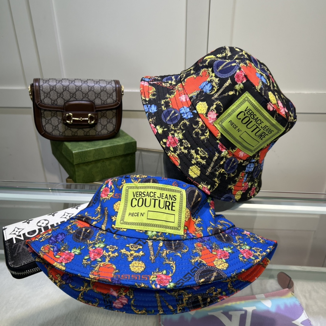 Versace fashion classic fisherman hats-Luxeon