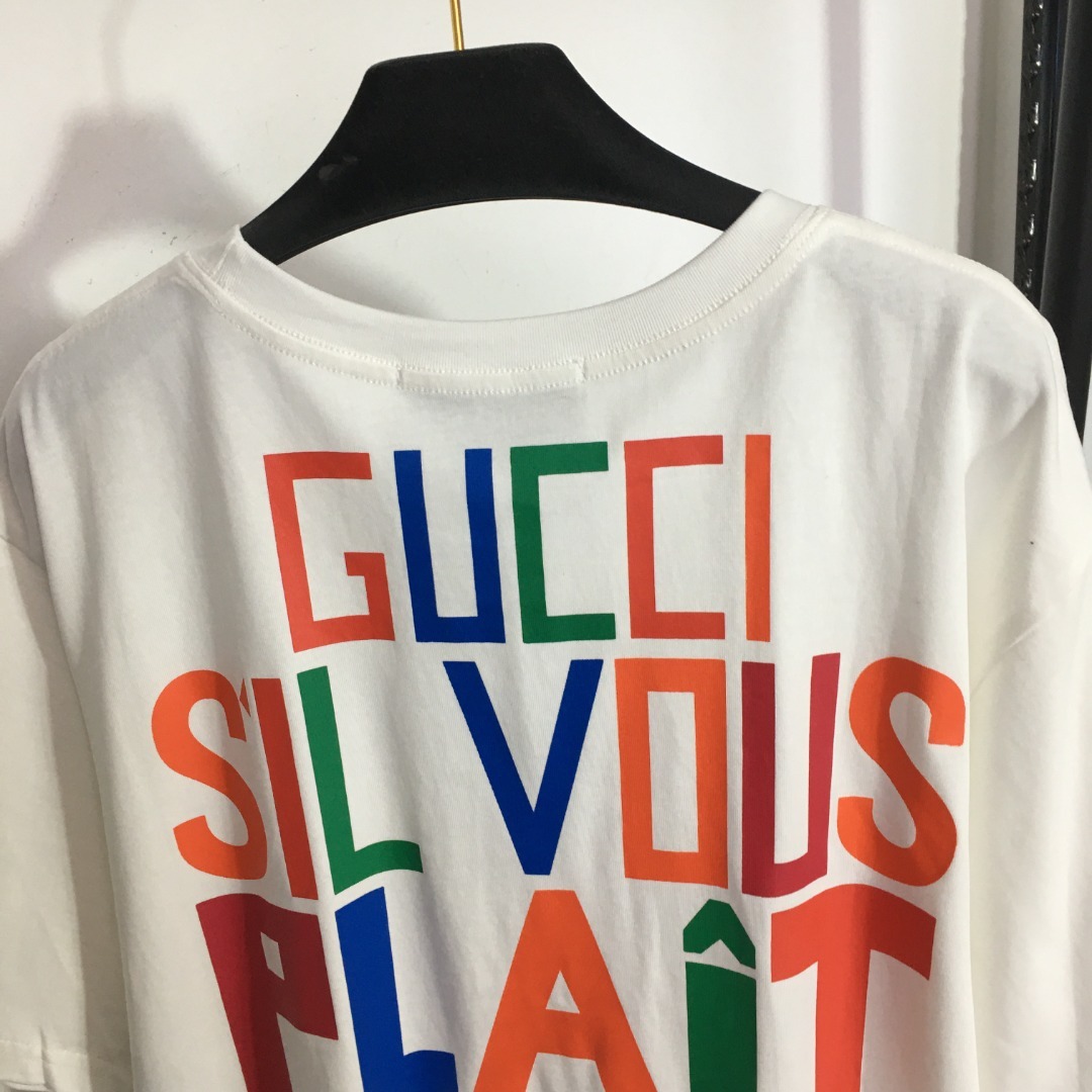 G style Print Short Sleeve T-Shirt-Luxeon