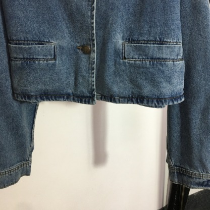 Prad Long Sleeve Denim Coat-Luxeon