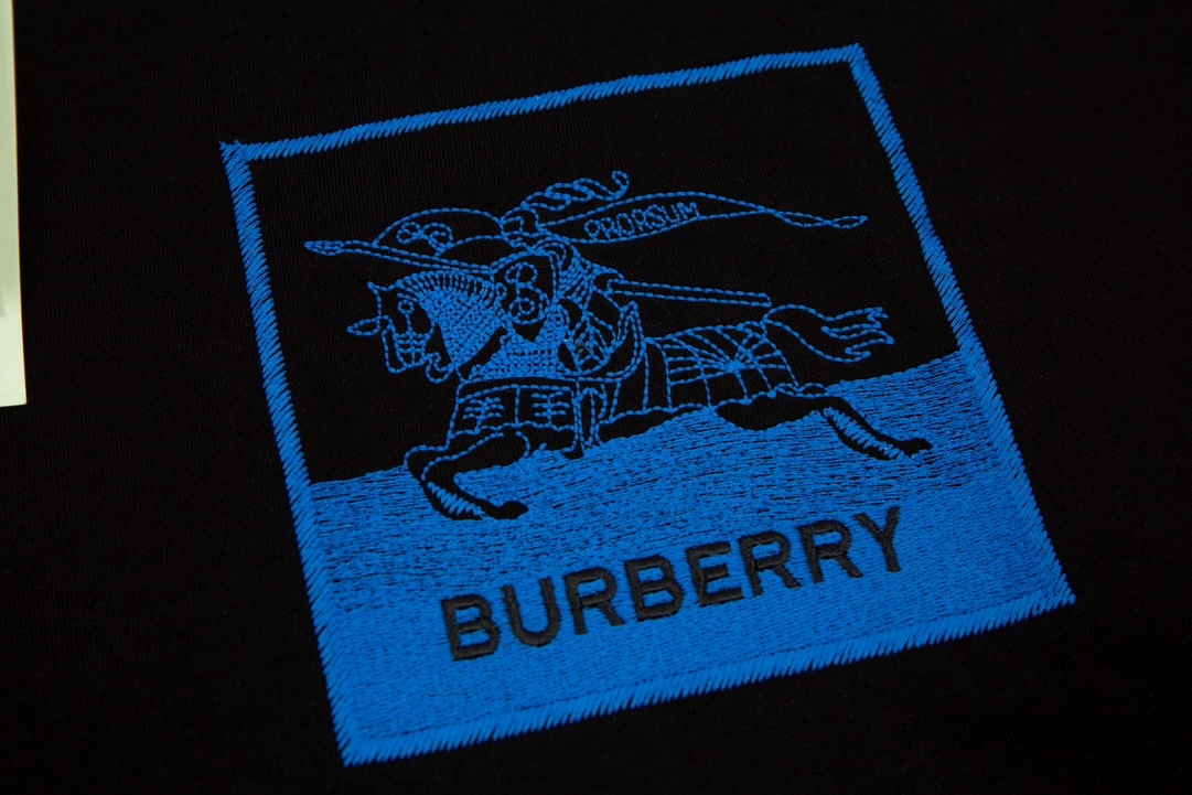 Burberry Summer Warhorse Embroidered Short Sleeves-Luxeon