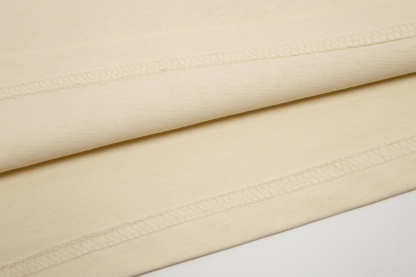 D style letter embroidery color blocking short sleeves-Luxeon