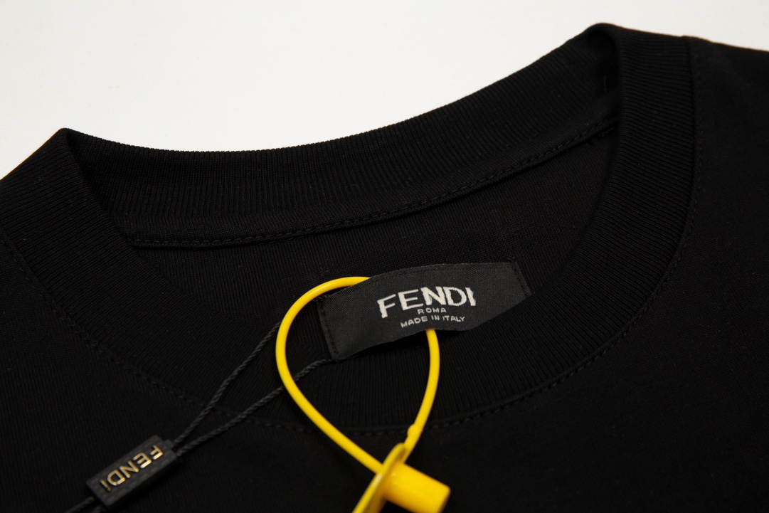F style embroidered logo short sleeved T-shirt-Luxeon
