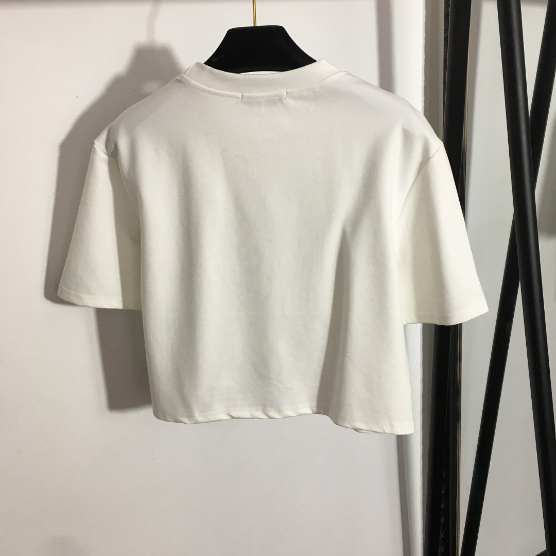 P style Triangle Letter T-shirt+High Waist Split Half Skirt-Luxeon