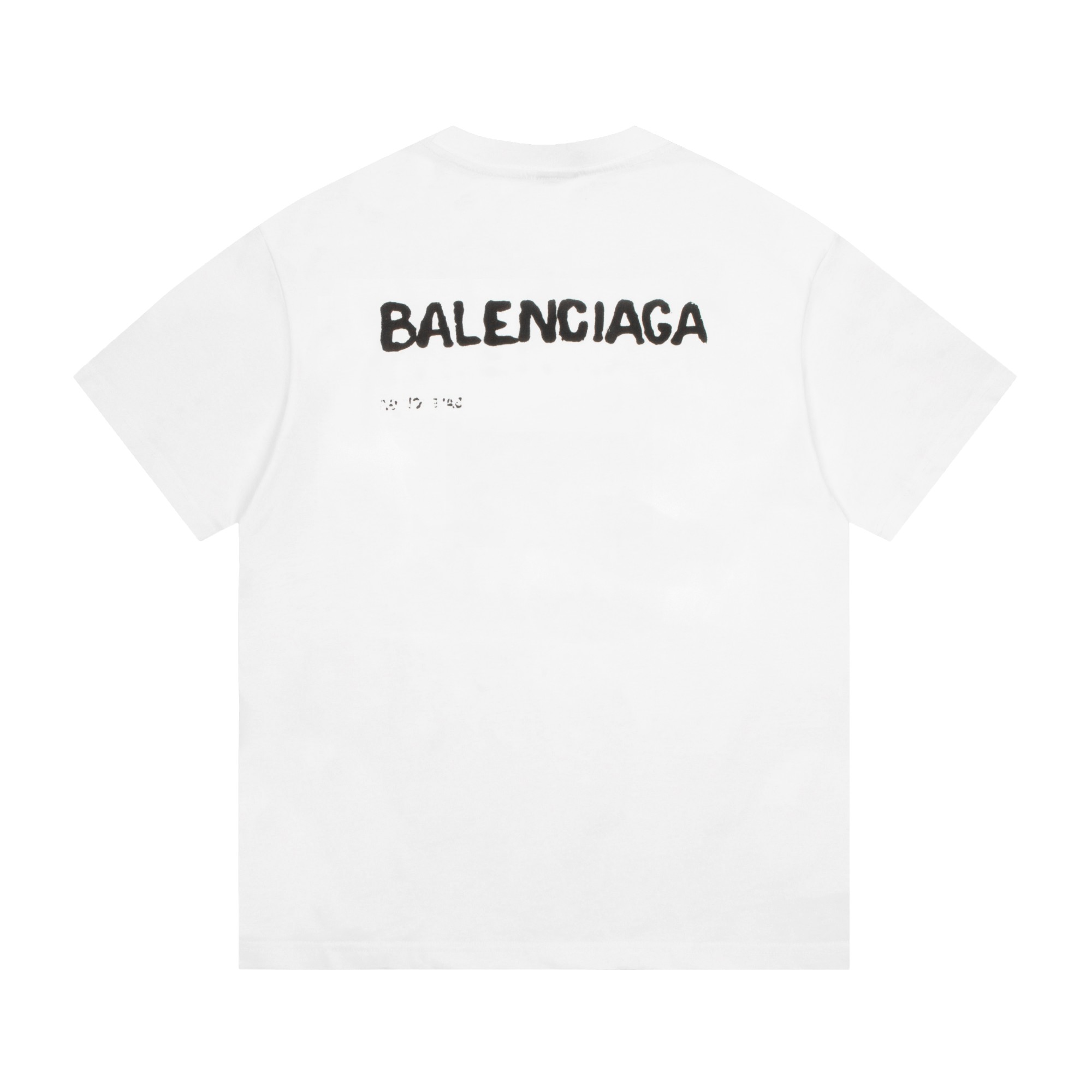 B style Blur Shadow T-shirt 2023 White-Luxeon