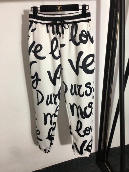 D&G Letter T-shirt+casual pants-Luxeon