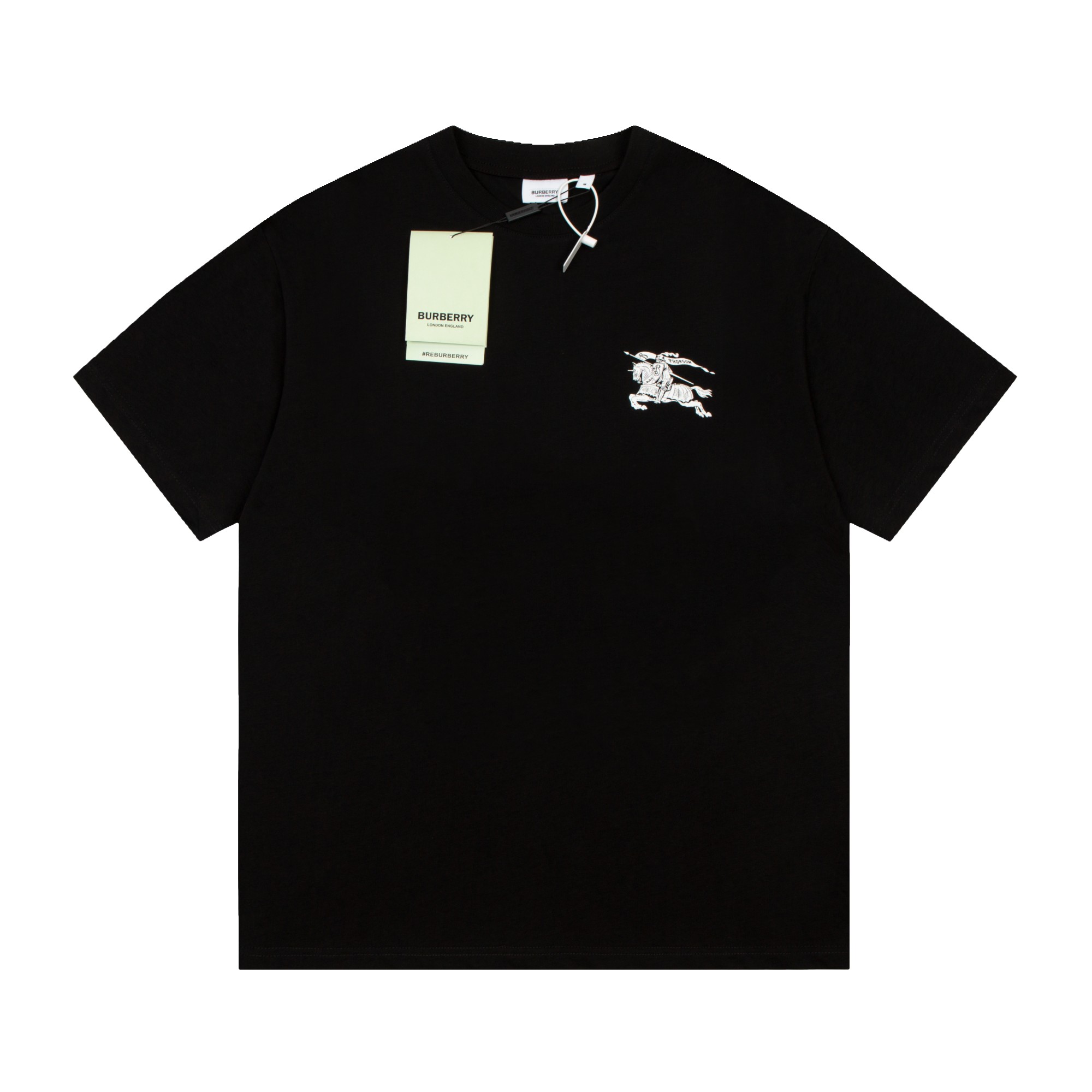 Burberry Oak Leaf Warhorse Short Sleeve Black White-Luxeon
