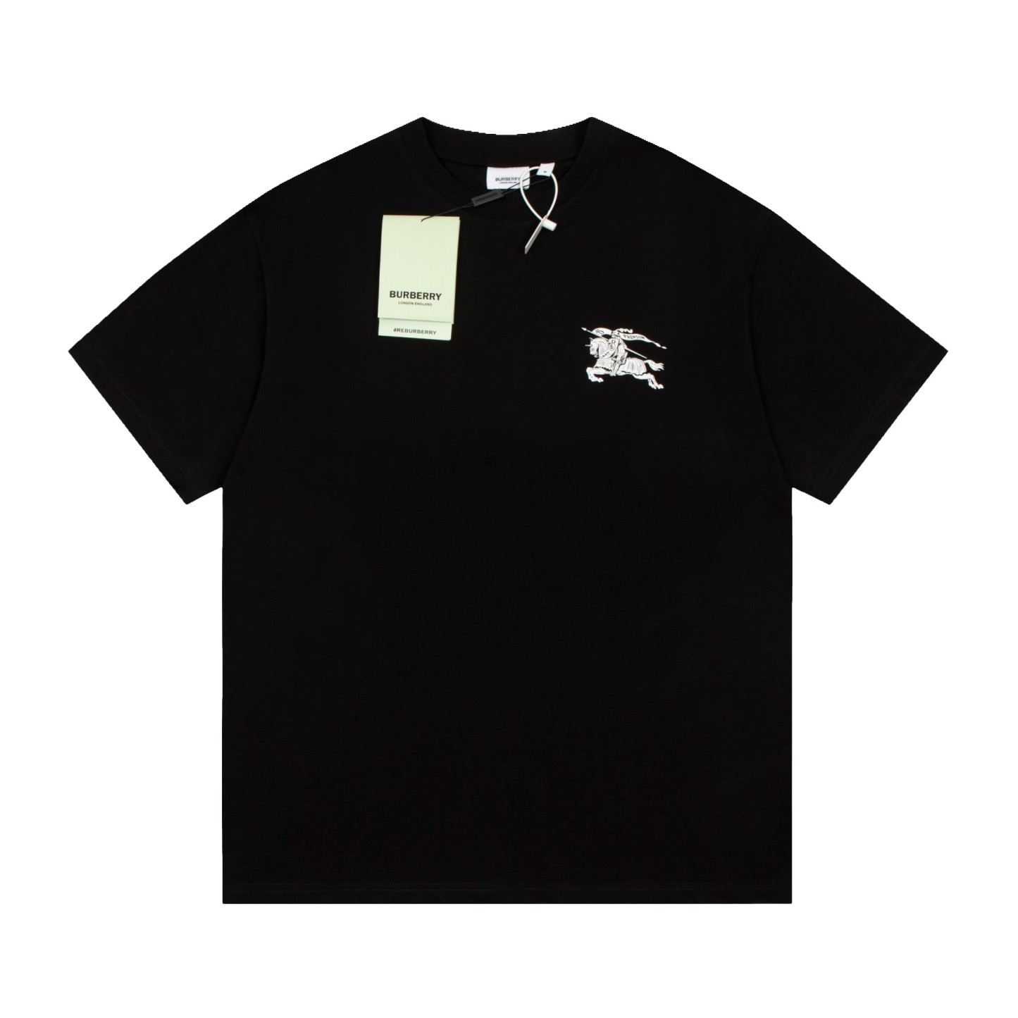 Burberry Oak Leaf Warhorse Short Sleeve Black White-Luxeon