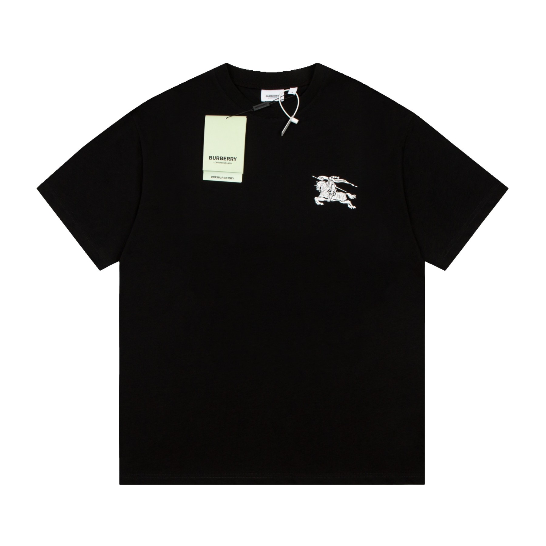 Burberry Oak Leaf Warhorse Short Sleeve Black White-Luxeon
